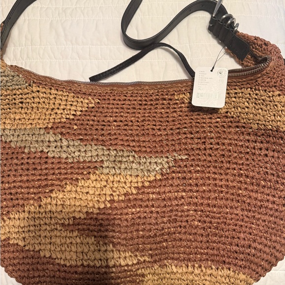 Free People Santorini Straw Tote Bag NWT - Picture 3 of 4